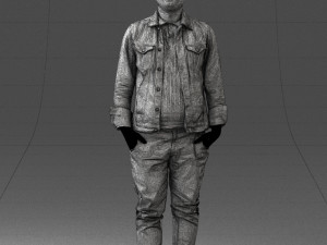 jeans jaket 0721-2 3D Model