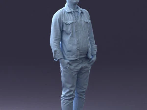 jeans jaket 0721-2 3d print ready 3D Print Model