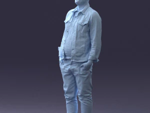 jeans jaket 0721-2 3d print ready 3D Print Model