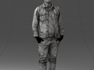 jeans jaket 0721-2 3d print ready 3D Print Model
