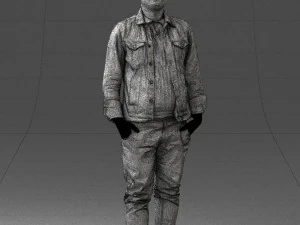 jeans jaket 0721-2 3d print ready 3D Print Model