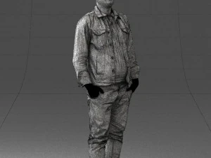 jeans jaket 0721-2 3d print ready 3D Print Model