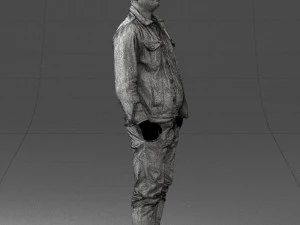 jeans jaket 0721-2 3d print ready 3D Print Model