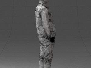 jeans jaket 0721-2 3d print ready 3D Print Model
