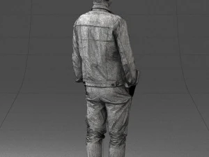 jeans jaket 0721-2 3d print ready 3D Print Model