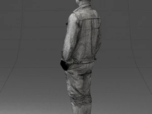 jeans jaket 0721-2 3d print ready 3D Print Model