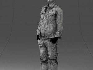 jeans jaket 0721-2 3d print ready 3D Print Model