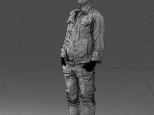 jeans jaket 0721-2 3d print ready 3D Print Model