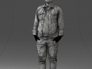 jeans jaket 0721-2 3d print ready 3D Print Model