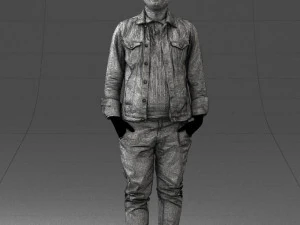 jeans jaket 0721-2 3d print ready 3D Print Model