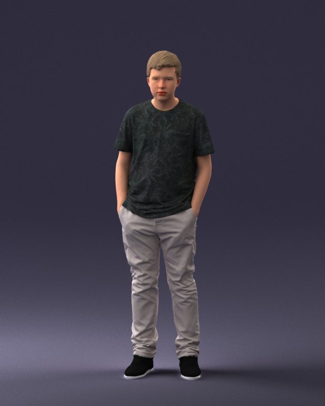 boy casual cloth 0725 Modèle 3D .c4d .max .obj .3ds .fbx .stl .blend 