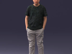 boy casual cloth 0725 3D Model