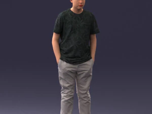 boy casual cloth 0725 3D Model