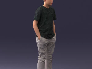 boy casual cloth 0725 3D Model