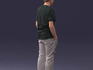 boy casual cloth 0725 3D Model