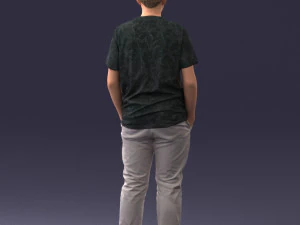boy casual cloth 0725 3D Model