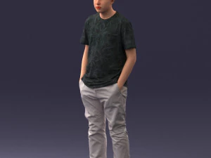 boy casual cloth 0725 3D Model
