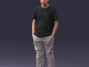 boy casual cloth 0725 3D Model