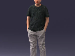 boy casual cloth 0725 3D Model