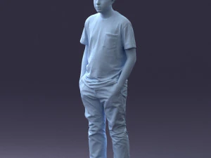 boy casual cloth 0725 3D Model