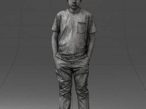 boy casual cloth 0725 3D Model