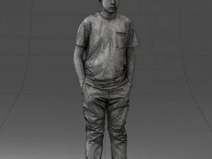 boy casual cloth 0725 3D Model