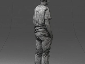 boy casual cloth 0725 3D Model