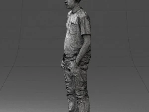 boy casual cloth 0725 3D Model
