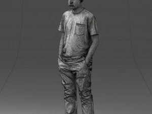 boy casual cloth 0725 3D Model