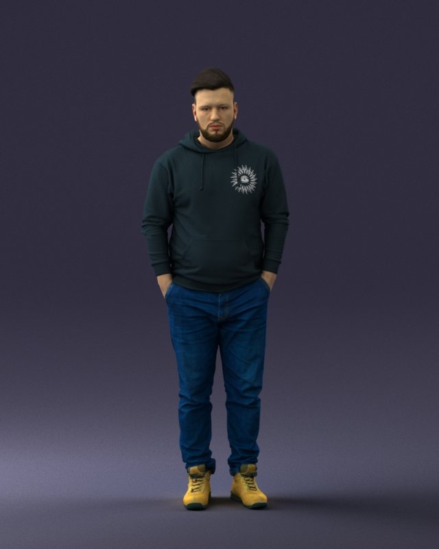 casual man 0218 Modelo 3D .c4d .max .obj .3ds .fbx .stl .blend 