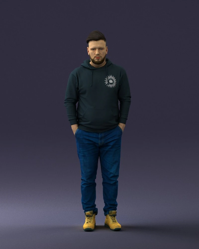 casual man 0218 3d print ready 3D Print Model .c4d .max .obj .3ds .fbx .stl .blend