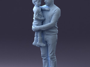 father and son 1226 Modelo 3D