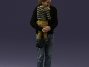 father and son 1226 3d print ready 3D 프린트 모델