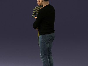 father and son 1226 3d print ready 3D 프린트 모델
