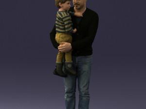 father and son 1226 3d print ready 3D 프린트 모델