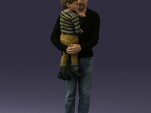 father and son 1226 3d print ready 3D 프린트 모델