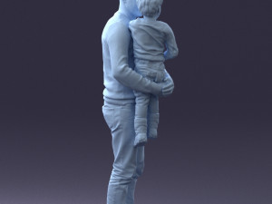 father and son 1226 3d print ready 3D 프린트 모델