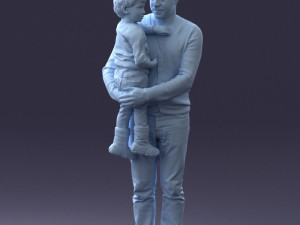 father and son 1226 3d print ready 3D 프린트 모델