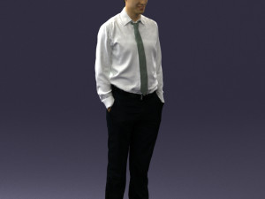 office worker 0920 3D Model