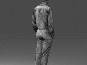 office worker 0920 3D Model