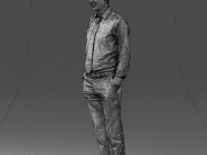 office worker 0920 3D Model