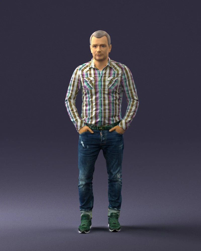 style man 082 3D Model .c4d .max .obj .3ds .fbx .stl .blend 