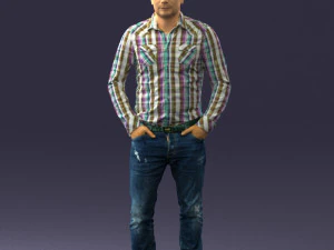estilo homem 0826 impress&atilde;o 3d pronta Modelo de Impressão 3D
