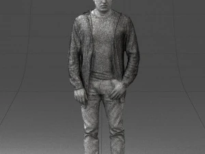мужчина позировал 0815 3D Модель
