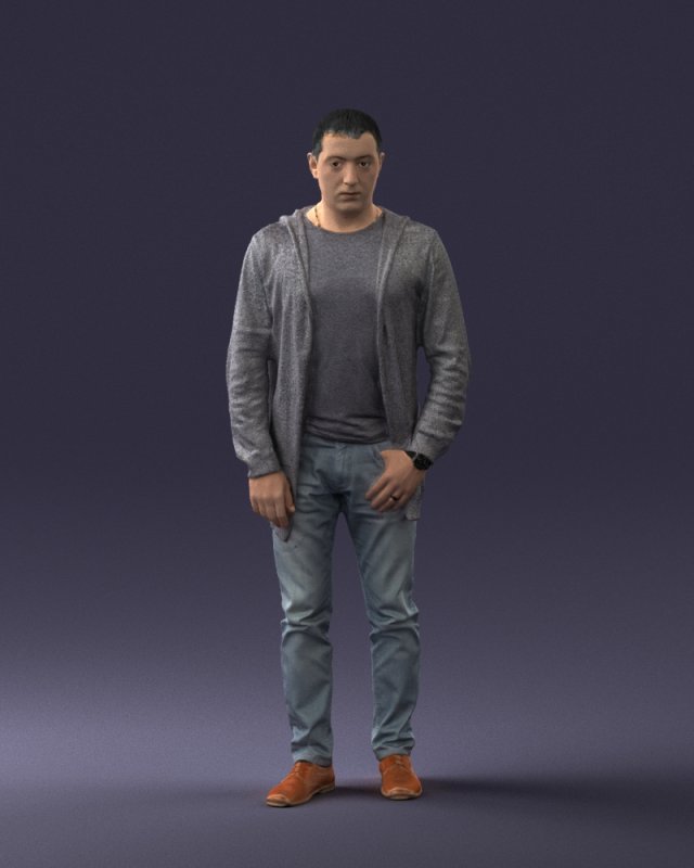 man posed 0815 3d print ready 3D प्रिंट मॉडल .c4d .max .obj .3ds .fbx .stl .blend 