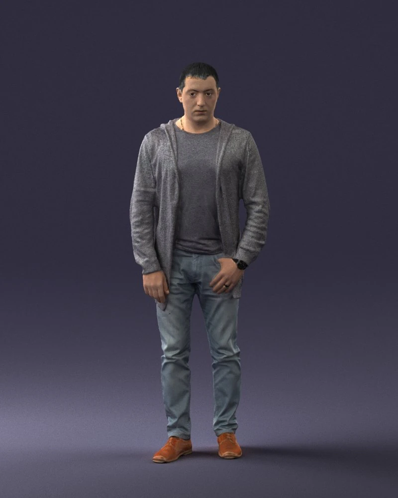 man posed 0815 3d print ready 3D Print Model .c4d .max .obj .3ds .fbx .stl .blend 