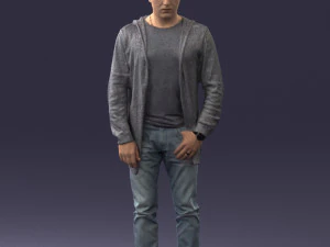 homem posou 0815 impress&atilde;o 3d pronta Modelo de Impressão 3D