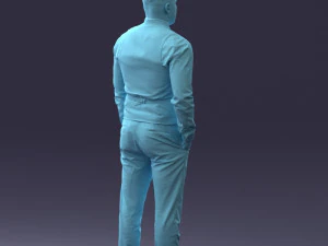 000148 Man in Elegant Checkered Suit 0709 3dp 3D Print Model