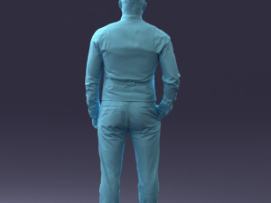000148 Man in Elegant Checkered Suit 0709 3dp 3D-Druckmodell