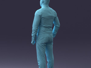 000148 Man in Elegant Checkered Suit 0709 3dp 3D-Druckmodell